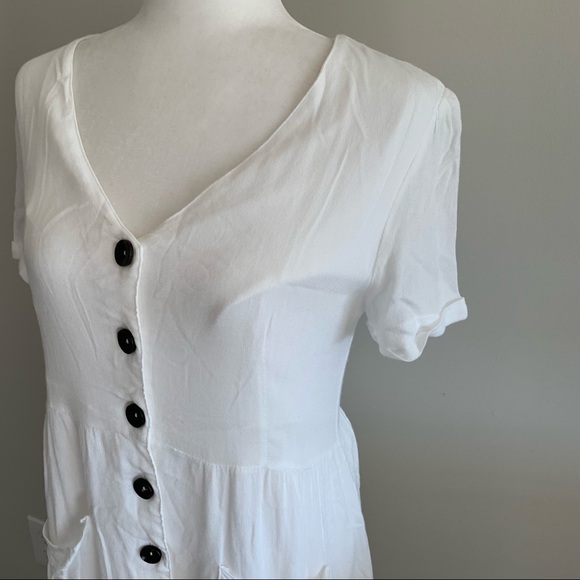 Lucca Couture Button Front Midi Dress - Picture 4 of 11